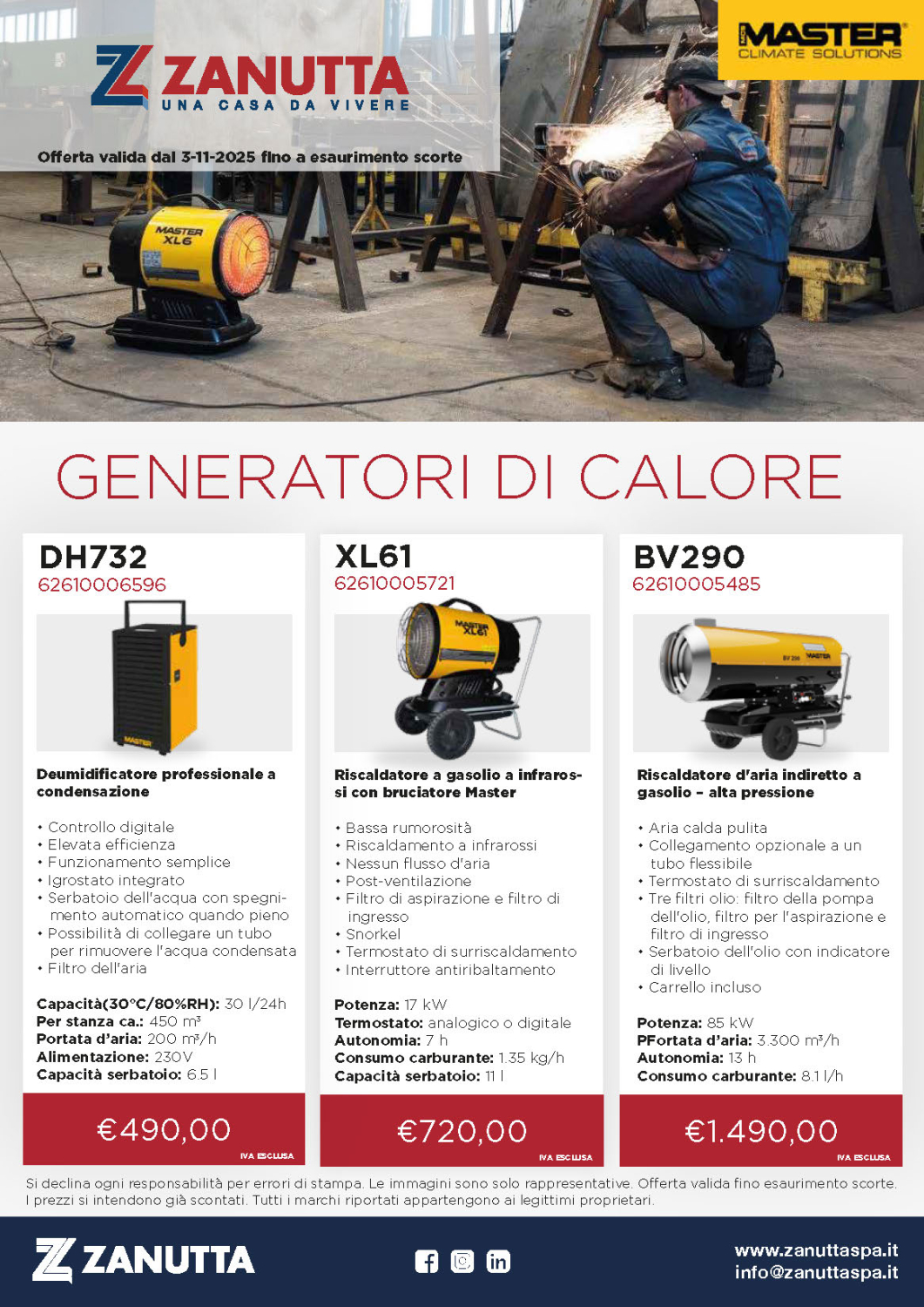 Promozione Generatore di calore 2025