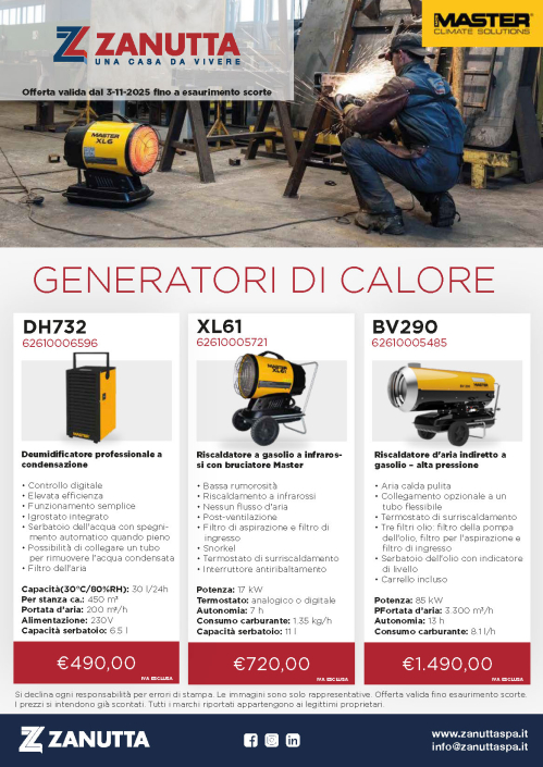 Promozione Generatore di calore 2025