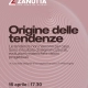 Locandina evento Zanutta Milano "Origine delle Tendenze", 16 aprile 2026 con Francesca P. Mistrangelo.