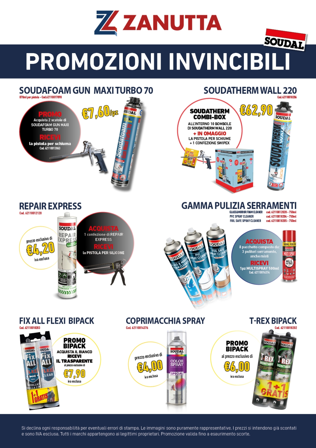 ZANUTTA PROMO - sell out 26 Promozione Soudal da Zanutta: schiume, sigillanti e adesivi in offerta